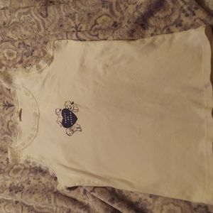 John Galt for Brandy Mellville cotton  lace trimmed tank top.